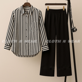 Black lining shirt with black flapper